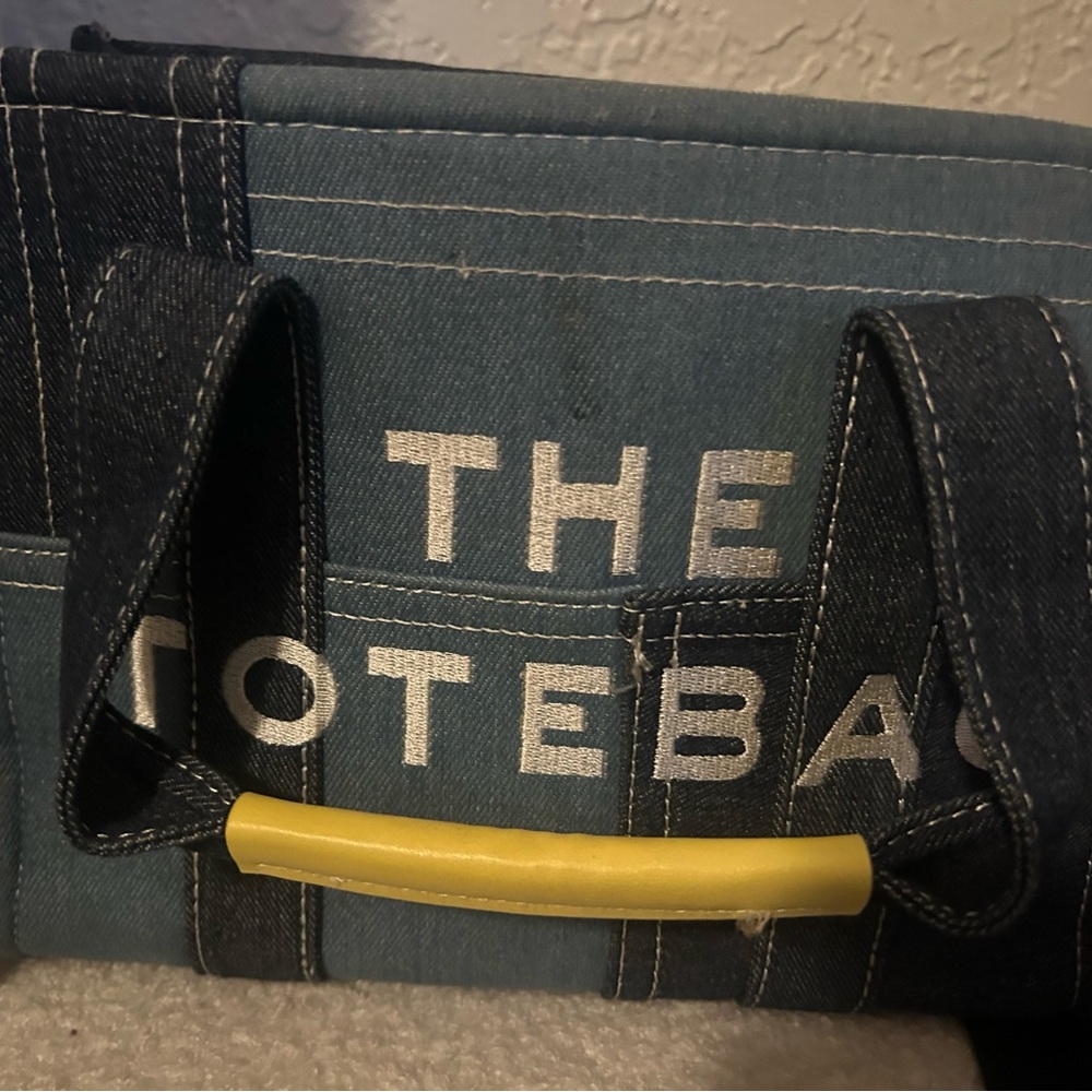 Marc Jacobs Blue Denim Tote Bag